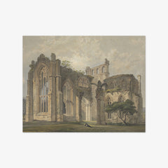 Melrose Abbey from the West by William Simpson