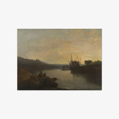 Harlech Castle, from Tygwyn Ferry, Summer's Evening Twilight by Joseph Mallord William Turner