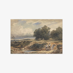 Landscape with Men Sifting Sand by David Cox the Elder