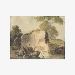 A River Scene by George Chinnery