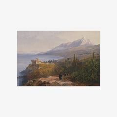 Mount Athos and the Monastery of Stavronikétes by Edward Lear