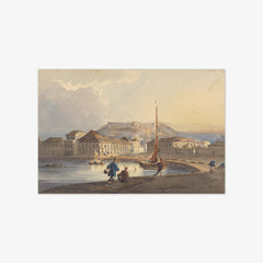 East End of the Preya Grande, Macao by George Chinnery