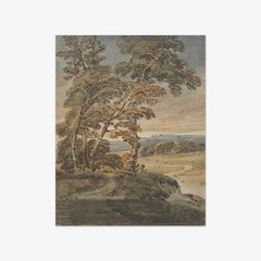 Trees on a Hillside Path by George Chinnery