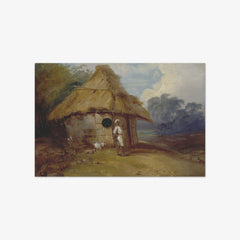 View in Southern India, with a Warrior Outside His Hut by George Chinnery