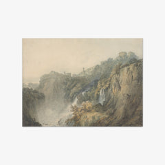 Tivoli with the Temple of the Sybil and the Cascades by Joseph Mallord William Turner