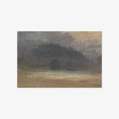 Evening Landscape with Castle and Bridge in Yorkshire by Joseph Mallord William Turner