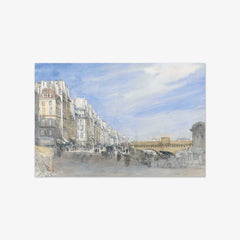 Pont Neuf from the Quai de l'Ecole, Paris by David Cox the Elder