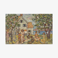 Beach and Two Houses by Maurice Brazil Prendergast