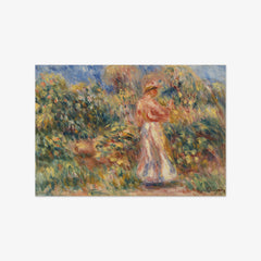 Landscape with Woman in Pink and White by Auguste Renoir