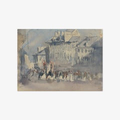 A Religious Procession by David Cox the Elder