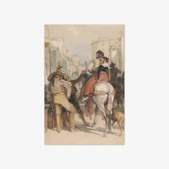 A Street Scene in Granada on the Day of the Bullfight by John Frederick Lewis