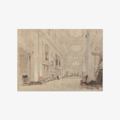 Long Library at Blenheim Palace by David Cox the Elder