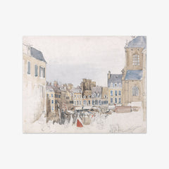 A French Market Place by David Cox the Elder