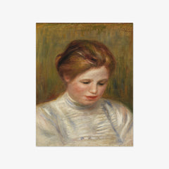 Head (Tête); also called Etude de brodeuse by Auguste Renoir