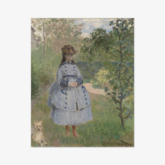 Girl with Dog by Claude Monet