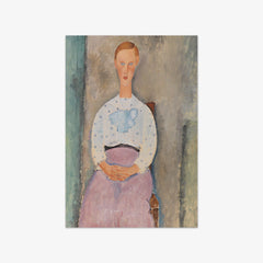 Girl with a Polka-Dot Blouse by Amedeo Modigliani
