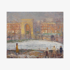 Street Cleaners, Washington Square by William James Glackens