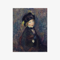 Head of Girl, Feather in Turban by William James Glackens