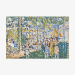 Trees, Houses, People by Maurice Brazil Prendergast
