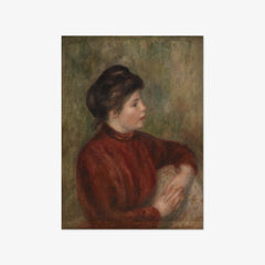 Woman Leaning on a Chair by Auguste Renoir