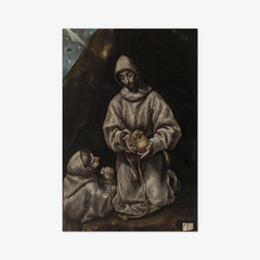 Saint Francis and Brother Leo Meditating on Death by El Greco