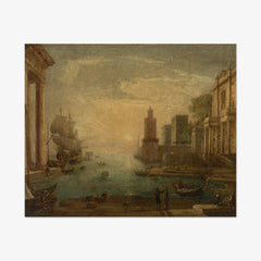 Seaport with Ulysses Restituting Chryseis to Her Father Chryses by Claude Lorrain