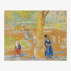 Woman with Umbrella, Washington Square by William James Glackens
