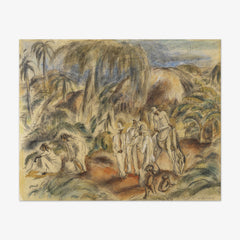 Figures in Tropical Landscape by Jules Pascin