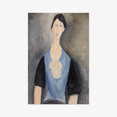 Young Woman in Blue by Amedeo Modigliani