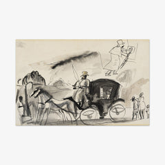 Figures with Cab by Jules Pascin