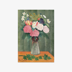 Flowers in a Vase by Henri Rousseau