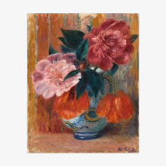 Tulips and Peonies in Pitcher by William James Glackens