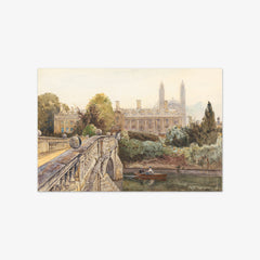 Clare College and Bridge over the Cam with King's College in the Background by John Fulleylove