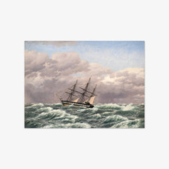 The Corvette 'Galathea' in a Storm in the North Sea by C.W. Eckersberg