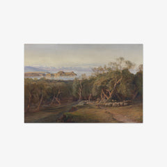 Corfu from Ascension by Edward Lear