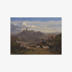 Landscape with Goatherd by Edward Lear