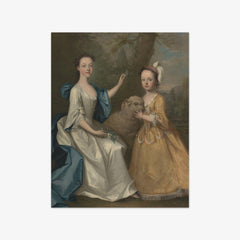 Young Women with a Lamb by Thomas Hudson