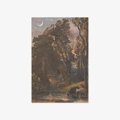 Evening, Cattle Watering by Samuel Palmer