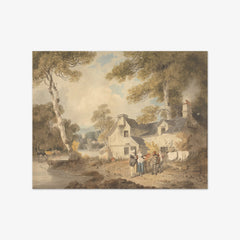 Traveling Potter Outside a Cottage by Francis Wheatley