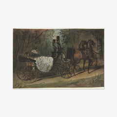Carriage in the Bois de Boulogne by Constantin Guys