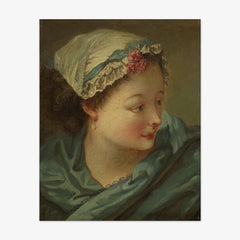 Head of a Young Woman by François Boucher