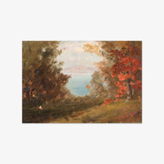 Woodland Scene in Autumn by Frederic Edwin Church