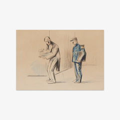 Policeman and Waiter by Jean Louis Forain