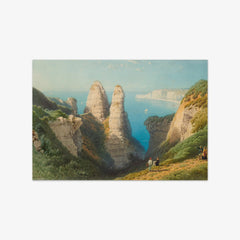 View of Étretat by Eugène Edouard Soulès