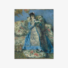 Portrait of Madame Monet (Madame Claude Monet Reading) by Auguste Renoir