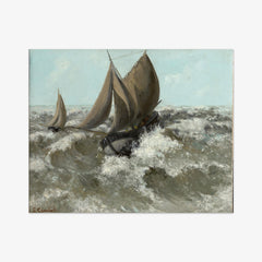 The Sailboat (Seascape) by Gustave Courbet