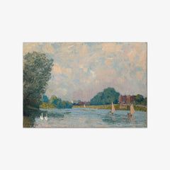 The Thames at Hampton Court by Alfred Sisley