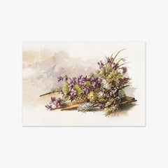 Floral Arrangement with Violets by Auguste Schmidt