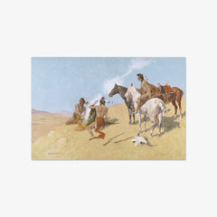 The Smoke Signal by Frederic Remington