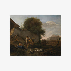 Landscape with Cattle and Shepherds by Abraham Jansz Begeyn